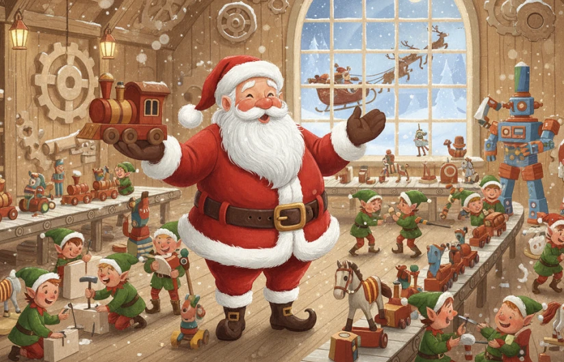 Histoire de noel audio le pere noel est en vacances